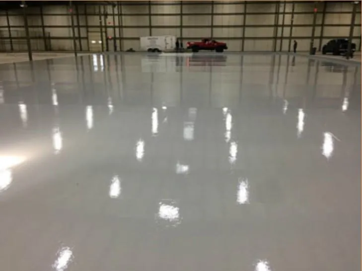 Commercial epoxy floor installed in Tampa restaurant