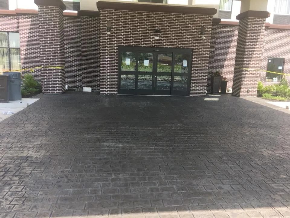 Garage floor before epoxy Tampa