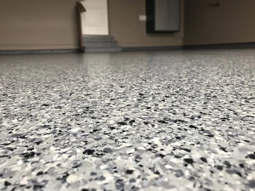 Epoxy flake finish garage floor Tampa