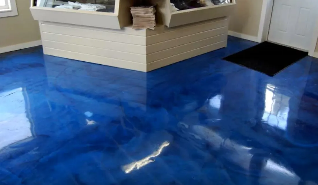 Home interior epoxy floor Tampa